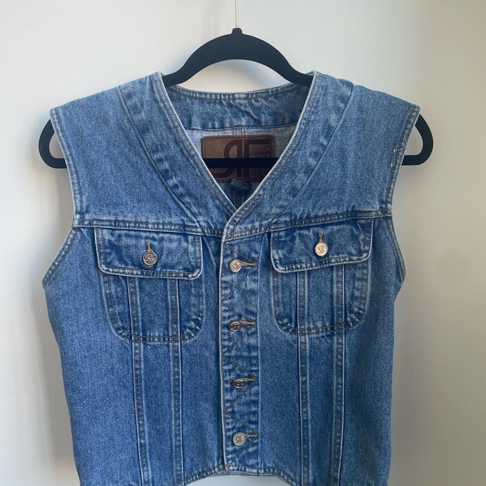 Rafaella Blue Denim Vest